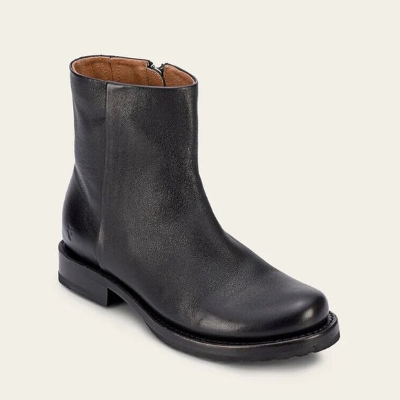 Frye Shoes - $280 FRYE VERONICA INSIDE ZIP BOOTIE BLACK CLASSIC CLEAN LEATHER 9 (ME28)